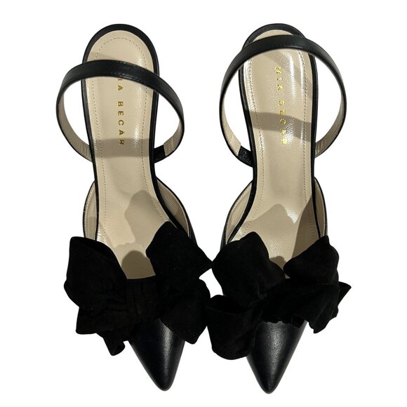 Mia Becar Alessandra Slingback 70 in Black - Picture 4 of 9